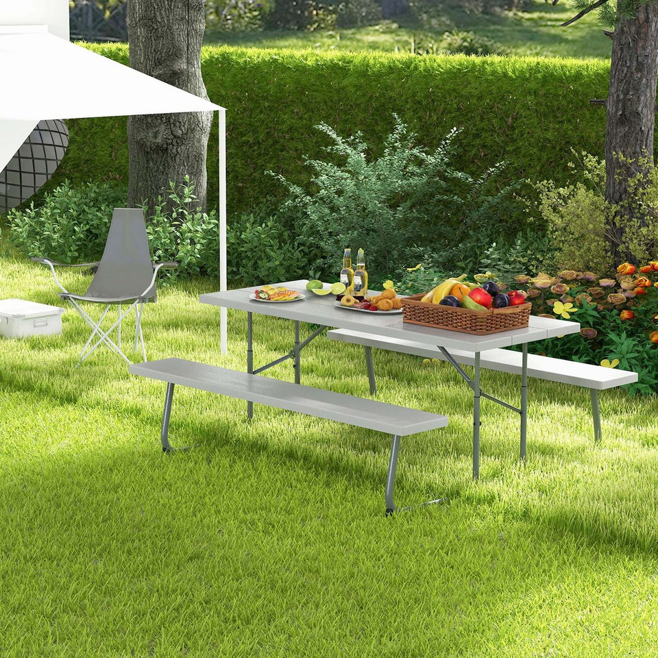 Costway Folding Picnic Table with Benches product image