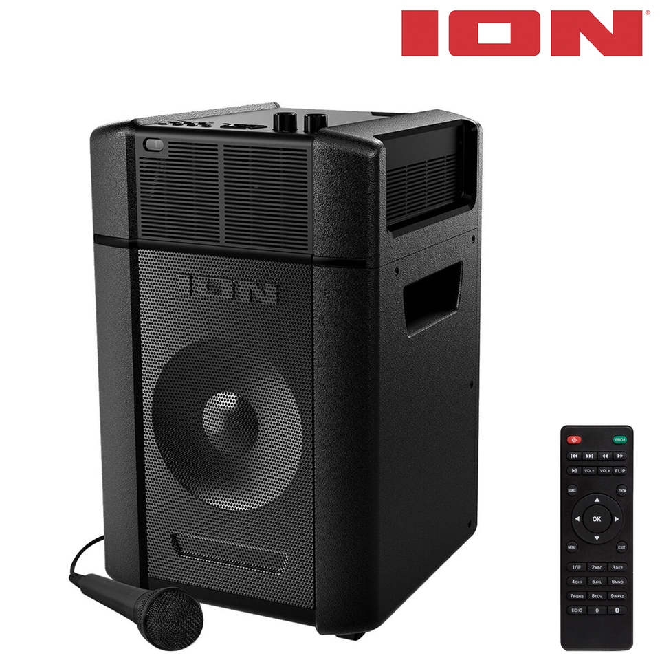 ION® IPA119B 150-Inch Home Projector Deluxe with Bluetooth & Mic product image
