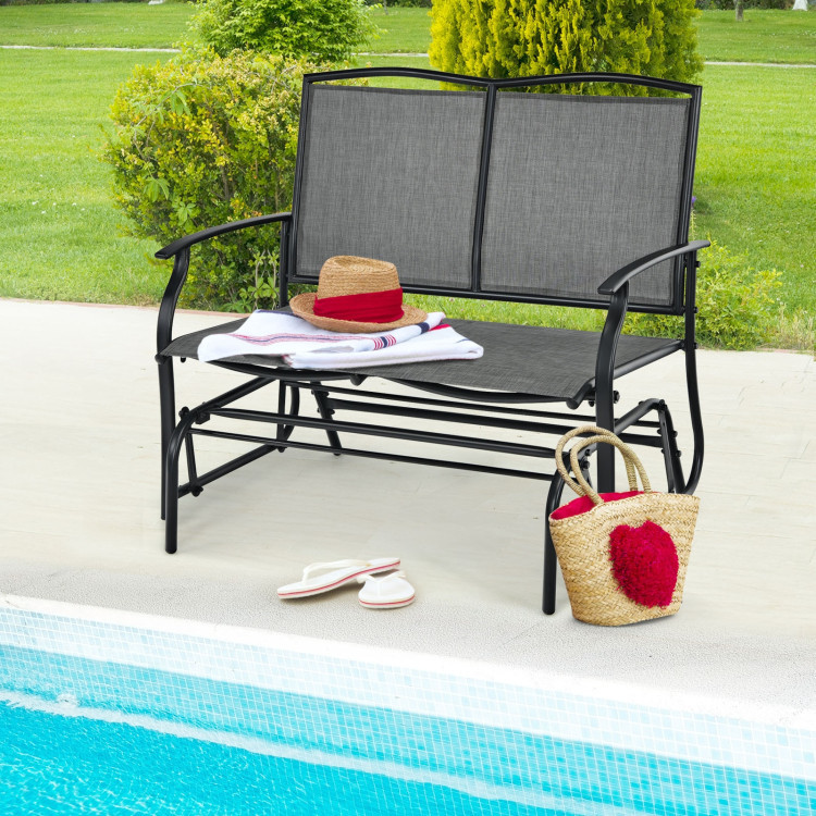 Outdoor Patio Glider Bench Rocking Loveseat product image