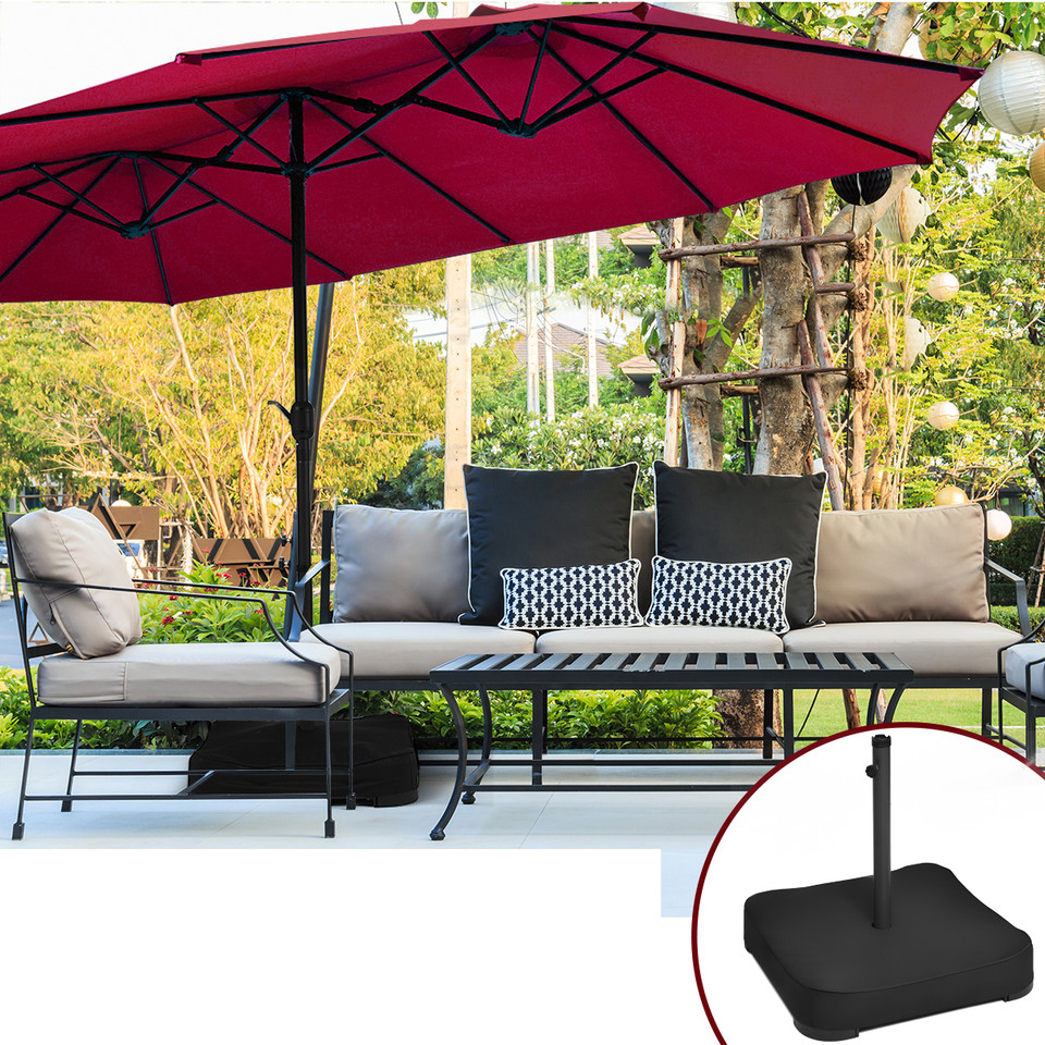 15-Foot Double-Sided Patio Umbrella product image
