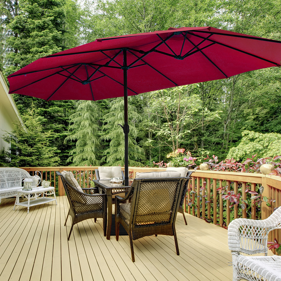 15-Foot Double-Sided Patio Umbrella product image
