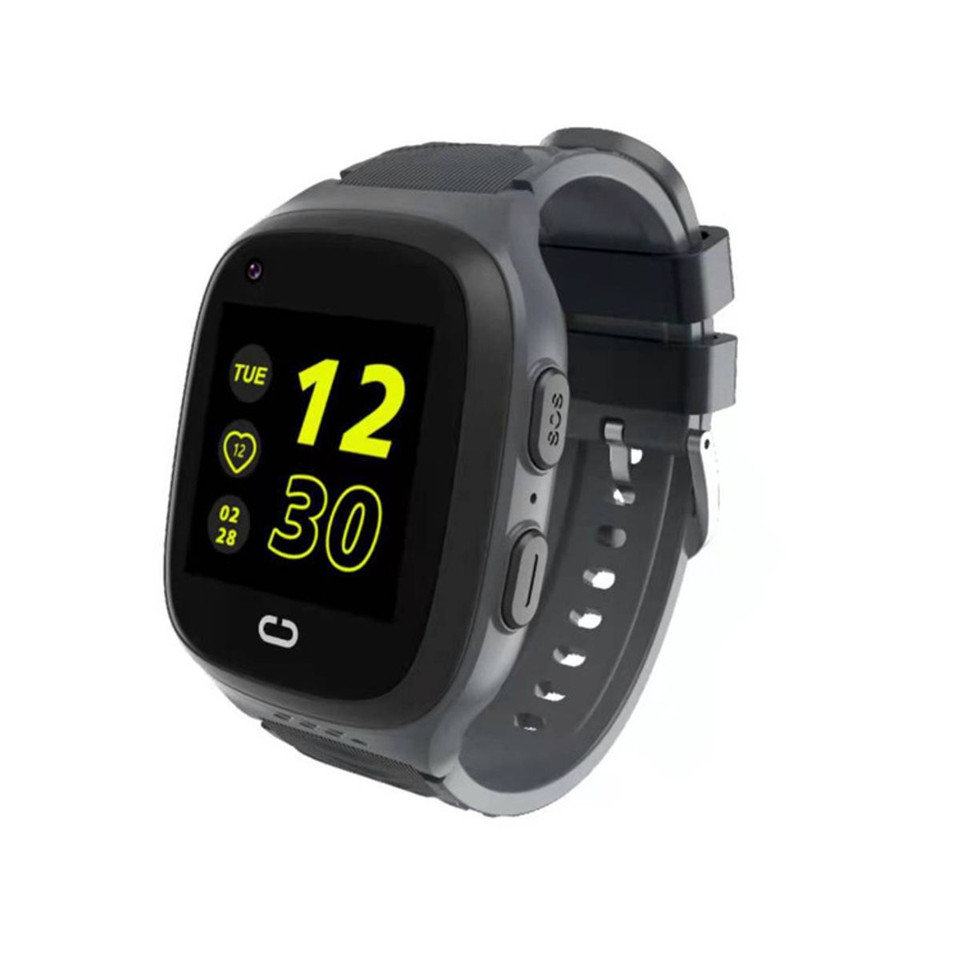 4G Kids Smart Watch with GPS Tracker,  One Key SOS Call Voice Chat Camera Alarm Clock Touch Screen Watch for Kids Boys Gifts (Black) product image