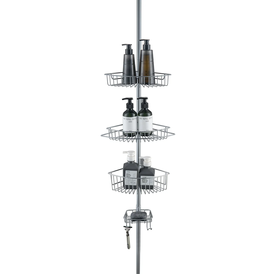 4-Tier Corner Rustproof Shower Caddy product image