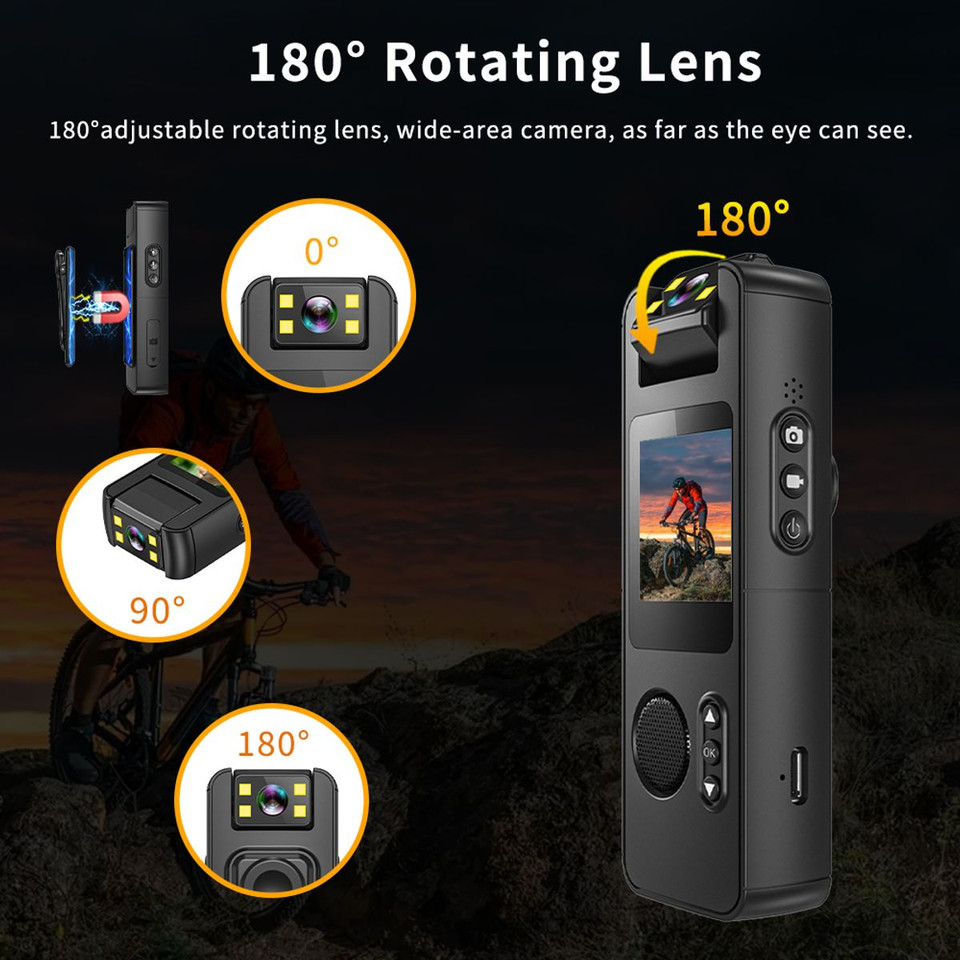1080P Mini Body Camera Portable Wearable Clip Pocket Cam Video Recorder DVR USB product image