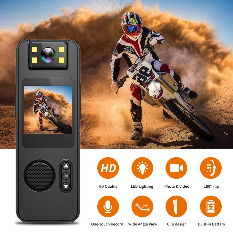 1080P Mini Body Camera Portable Wearable Clip Pocket Cam Video Recorder DVR USB product image