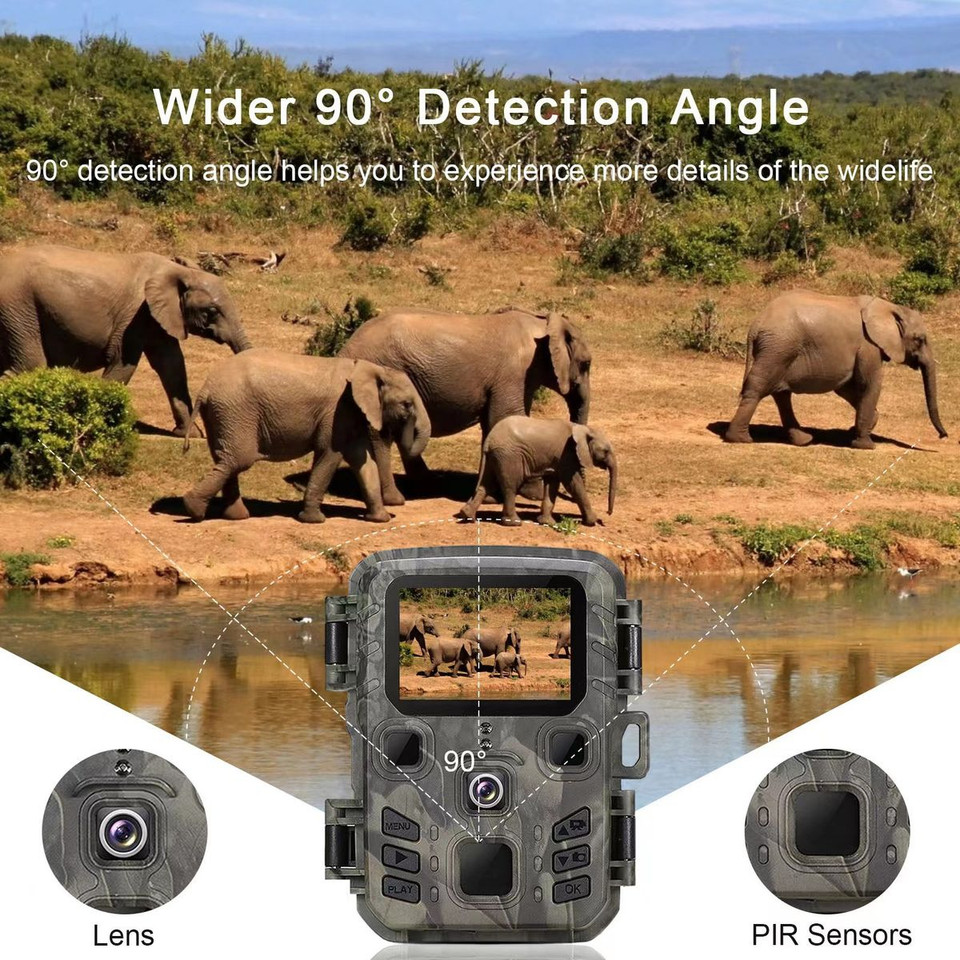 Hunting Camera 12MP Waterproof Trail Camera Outdoor Night View Cam for Observation product image