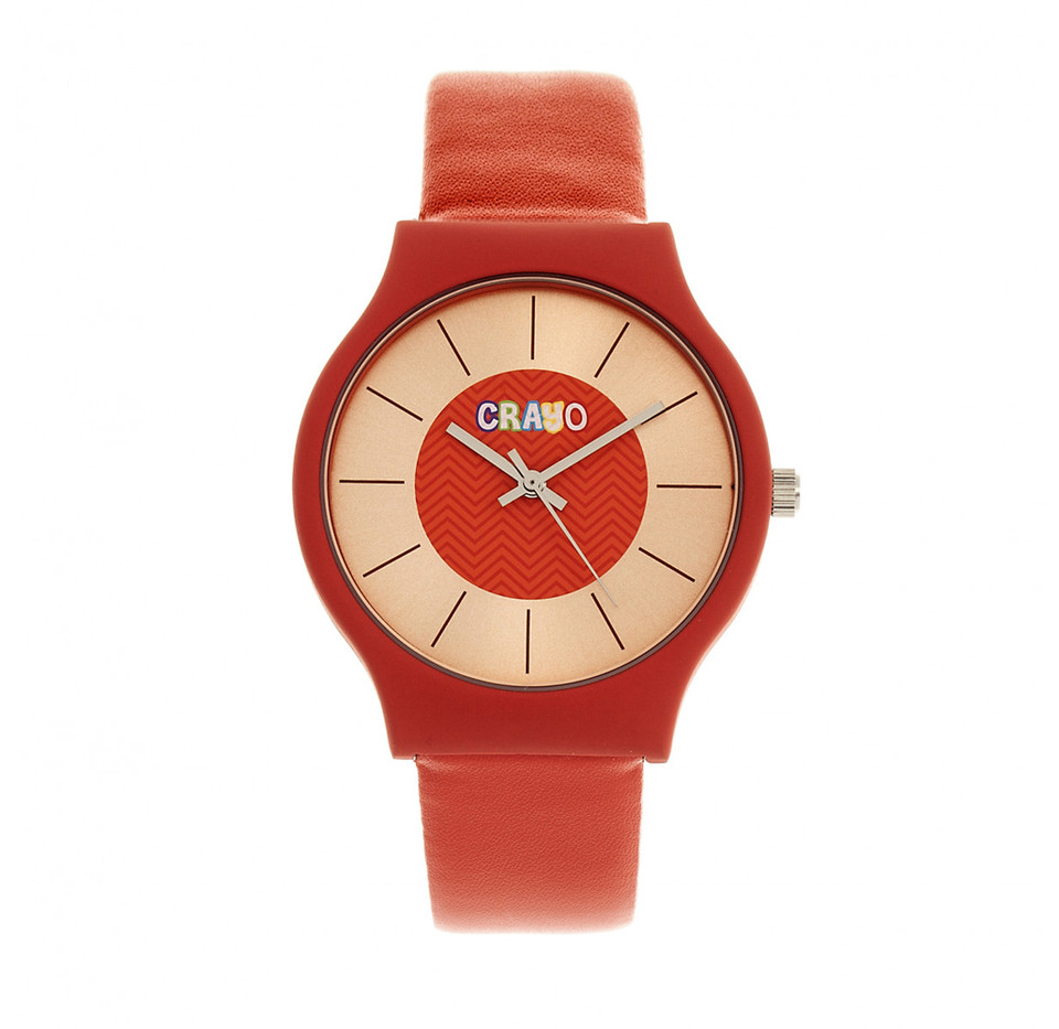 Crayo Trinity Unisex Leatherette Strap Watch product image