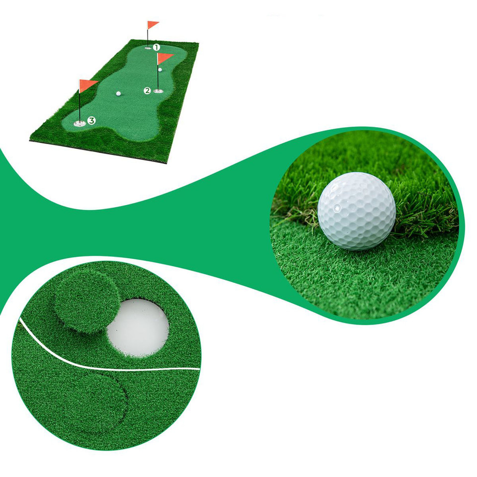 10 x 3.3-Foot Golf Putting Green with Realistic Artificial Grass Turf product image