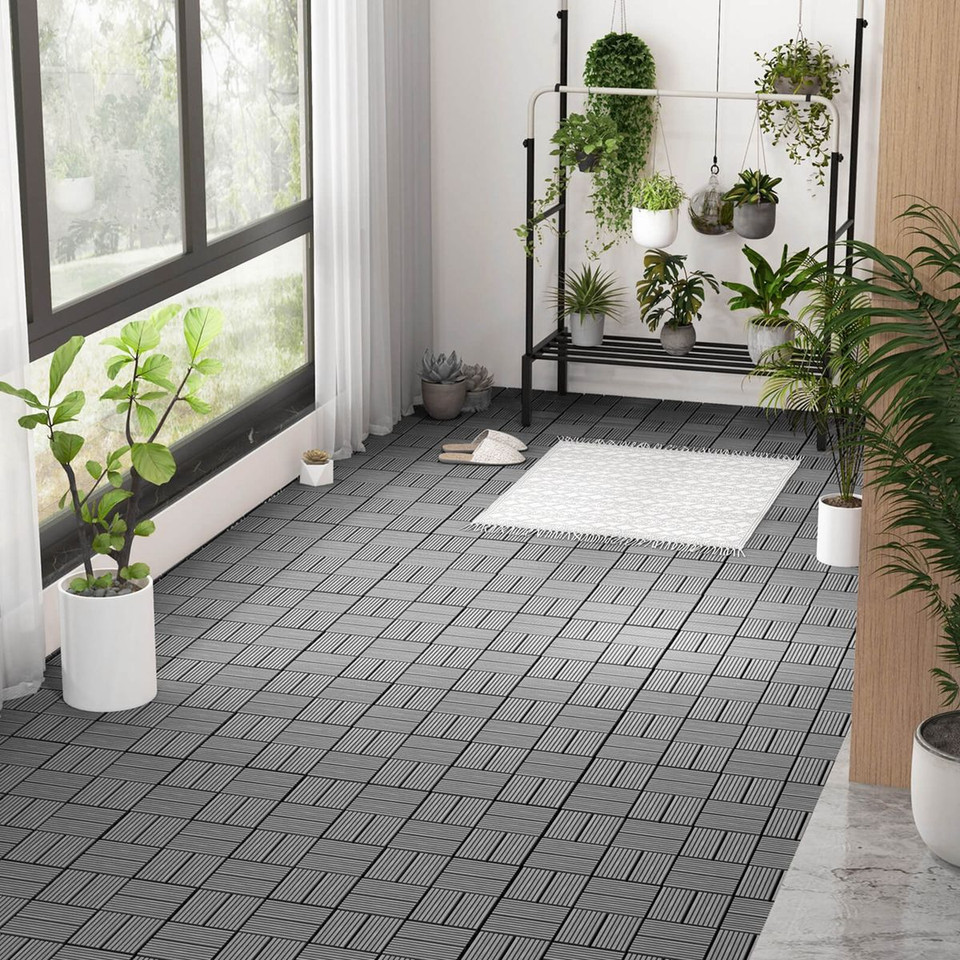 18-Piece 12 x 12-Inch All-Weather Interlocking Deck Tiles product image