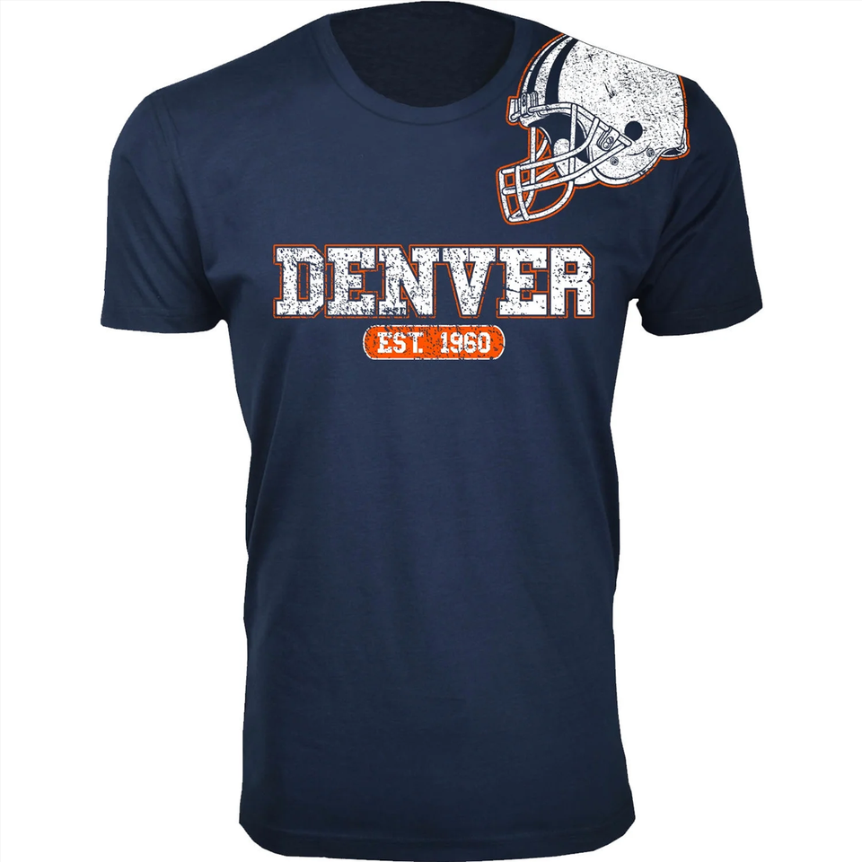 Men's Football Team Helmet Cotton T-Shirt product image