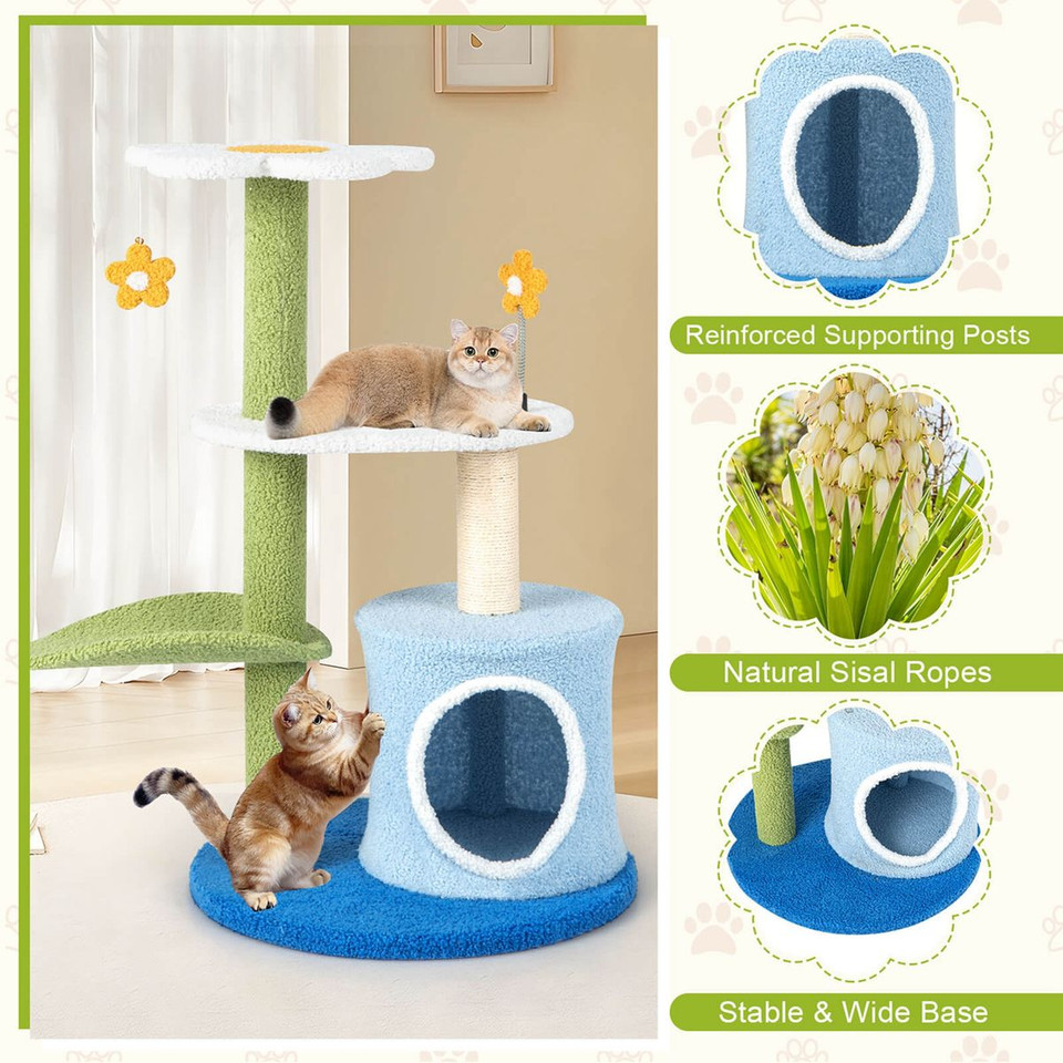 4-Tier Modern Cat Tree Tower Activity Center product image