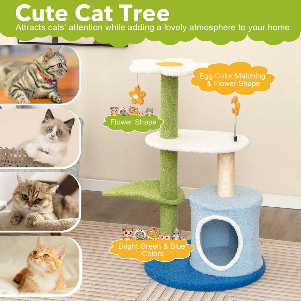 4-Tier Modern Cat Tree Tower Activity Center product image