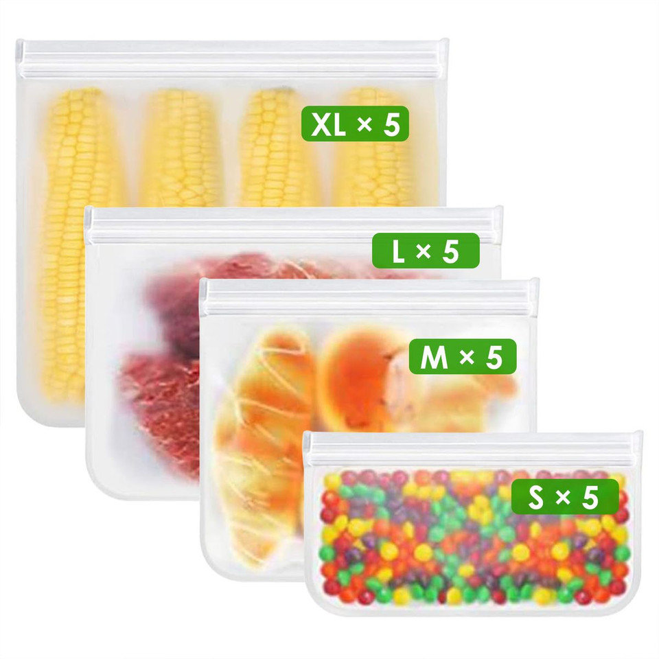 NewHome™ 20-Piece Reusable Food Storage Bags product image