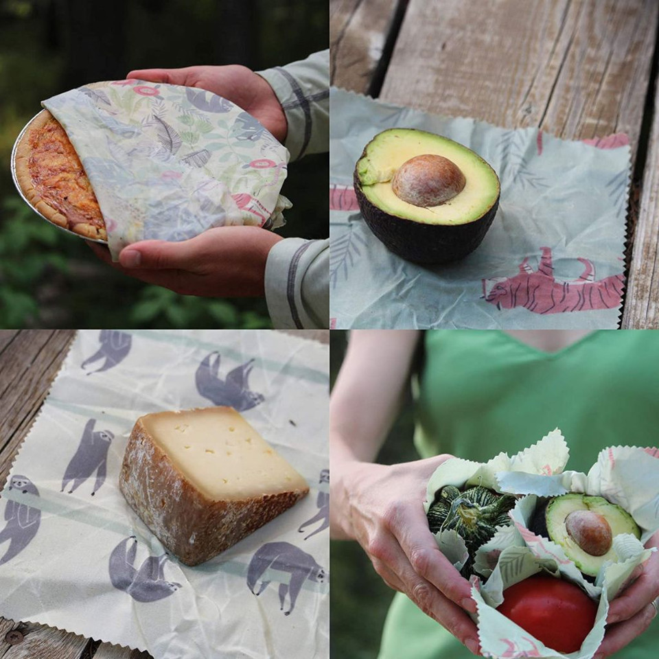 Reusable Beeswax Food Storage Wrap (5-Pack) product image