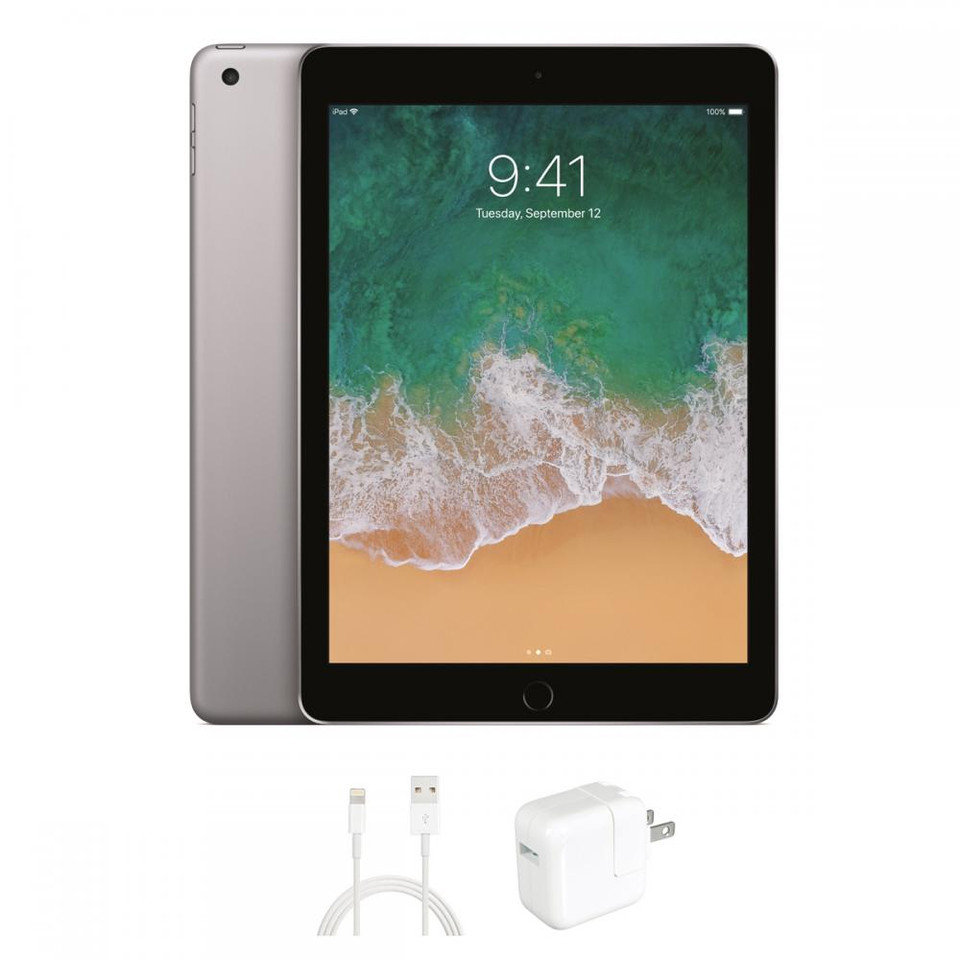 Apple® iPad 6th Gen Bundle, 128GB, Wi-Fi, MR7J2LL/A (2018 Release) product image