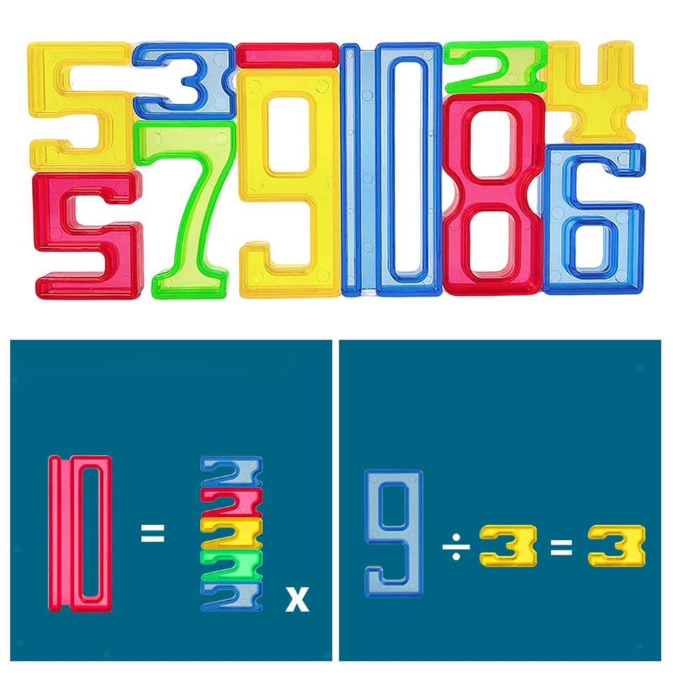 MagBuild™ Kids' 140-Piece Number Blocks Educational Set, FS1170 product image