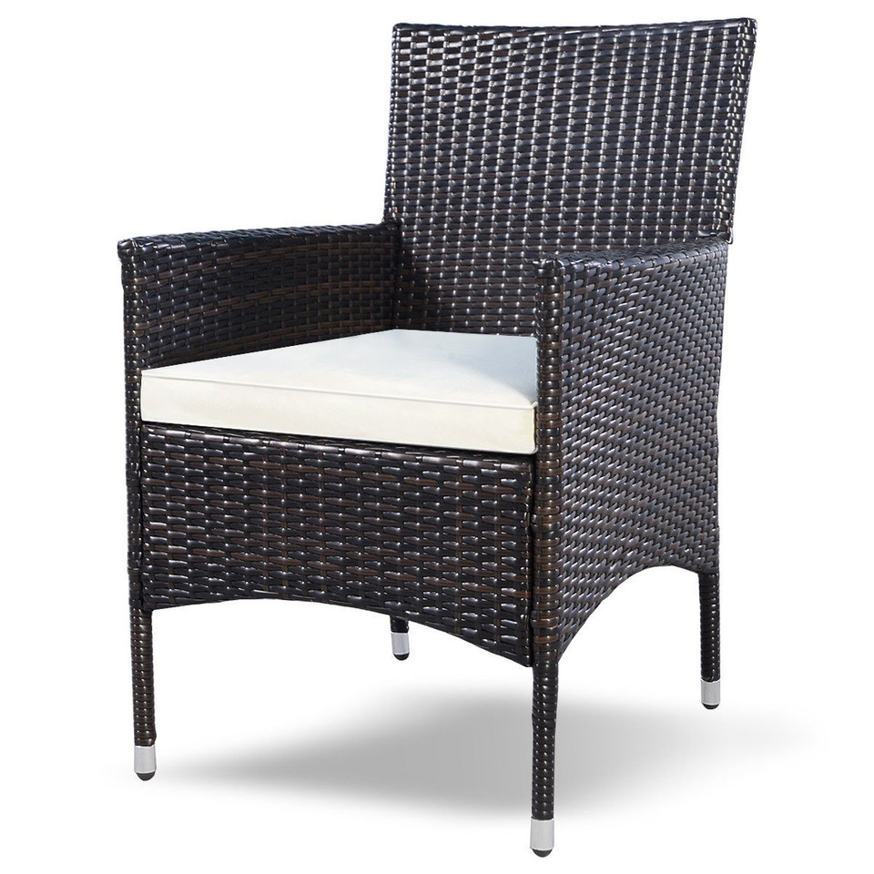 Costway Outdoor Patio Wicker Rattan Arm Chairs (Set of 2) product image