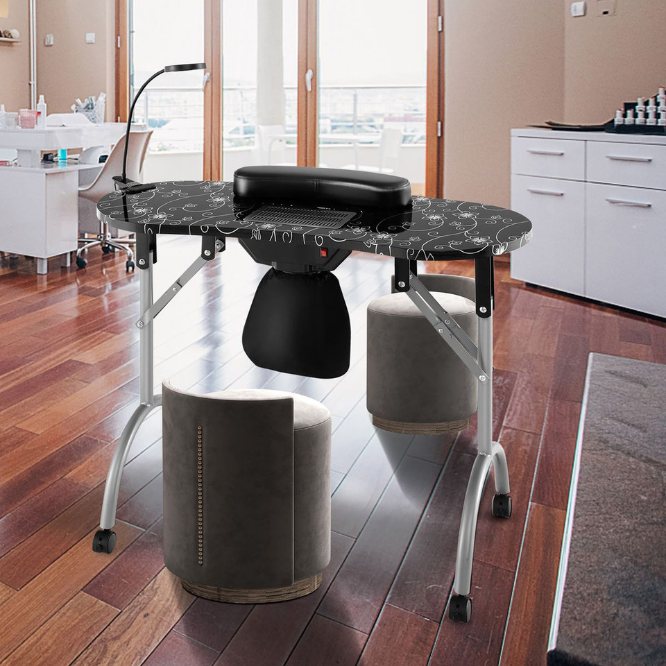 Manicure Nail Table with Bendable USB-Plug LED Table Lamp product image