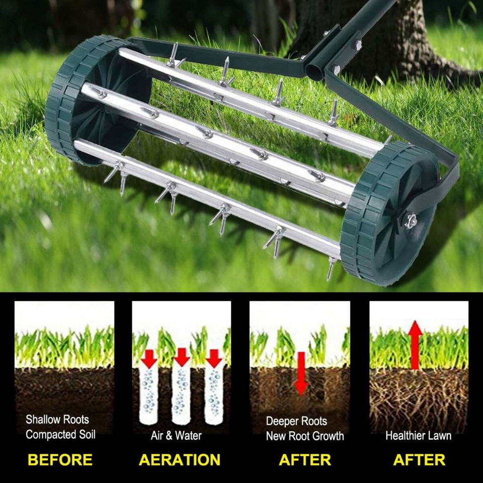 Heavy Duty Rolling Garden Lawn Aerator product image