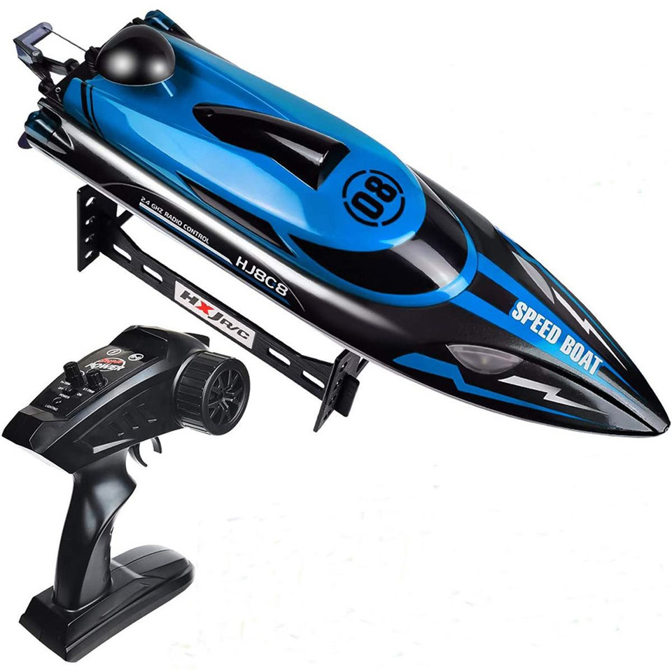 2.4Ghz RC Boat, 22MPH High Speed Remote Control Boat for Adults and Kids, for Lakes and Pools, Low Battery Alarm(Blue) product image
