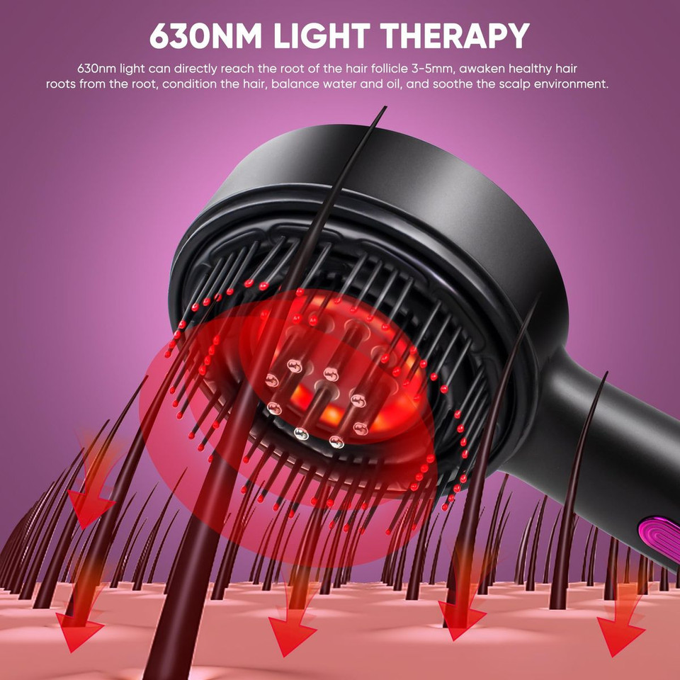 Hair Growth Oil Applicator and Electric Scalp Massager 2 in 1 IPX7 Waterproof Hair Brushes product image