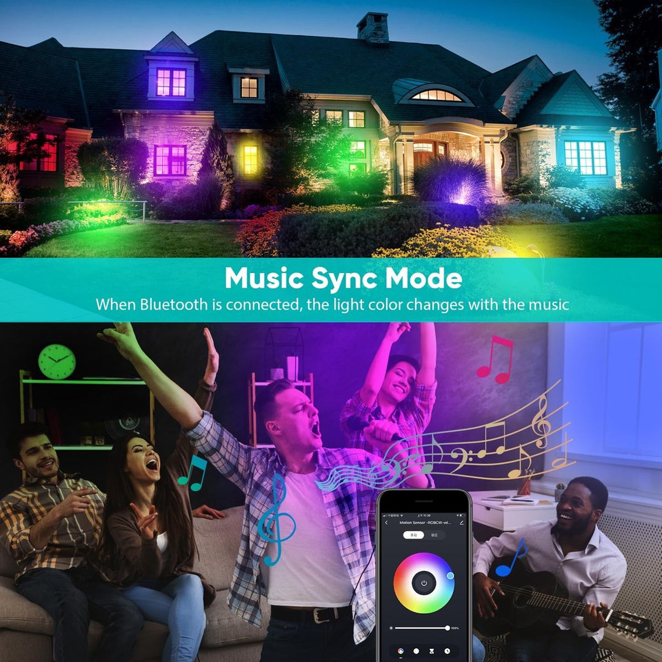 Smart Solar Flood Light with Motion Sensor (2-Pack) product image