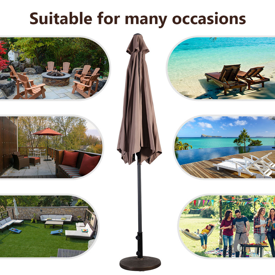 Goplus 9ft. Market Steel Patio Umbrella product image