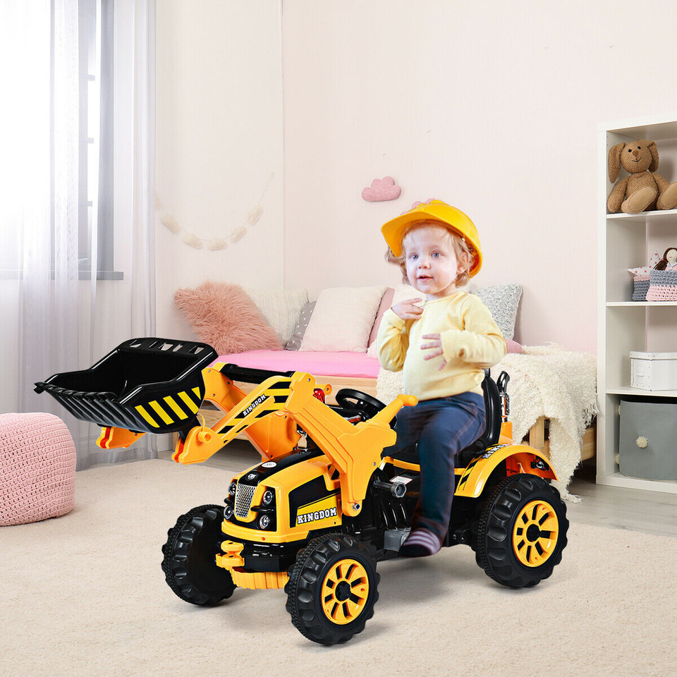 Kids' 12V Ride-on Excavator Dumper Truck with Control Stick product image