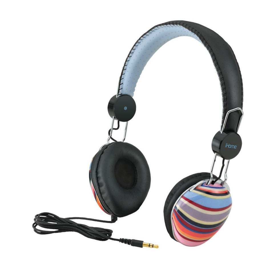 iHome IB43BM Headphones with Tangle-Free Cord product image