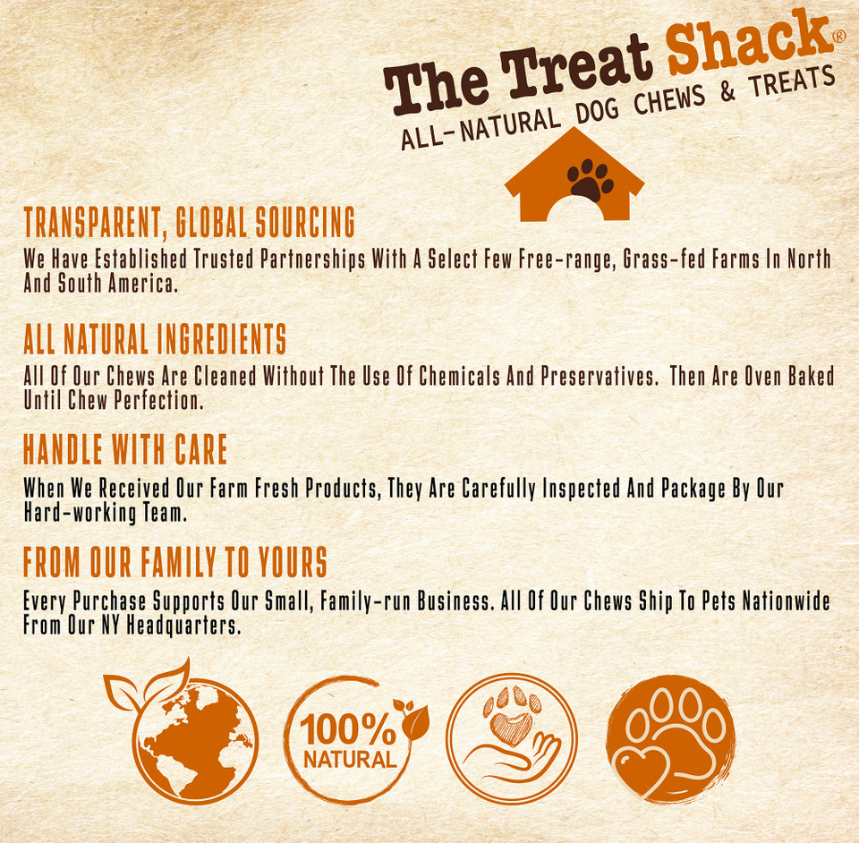 The Treat Shack® 6-Inch Split Beef Trachea Flats Dog Treats product image