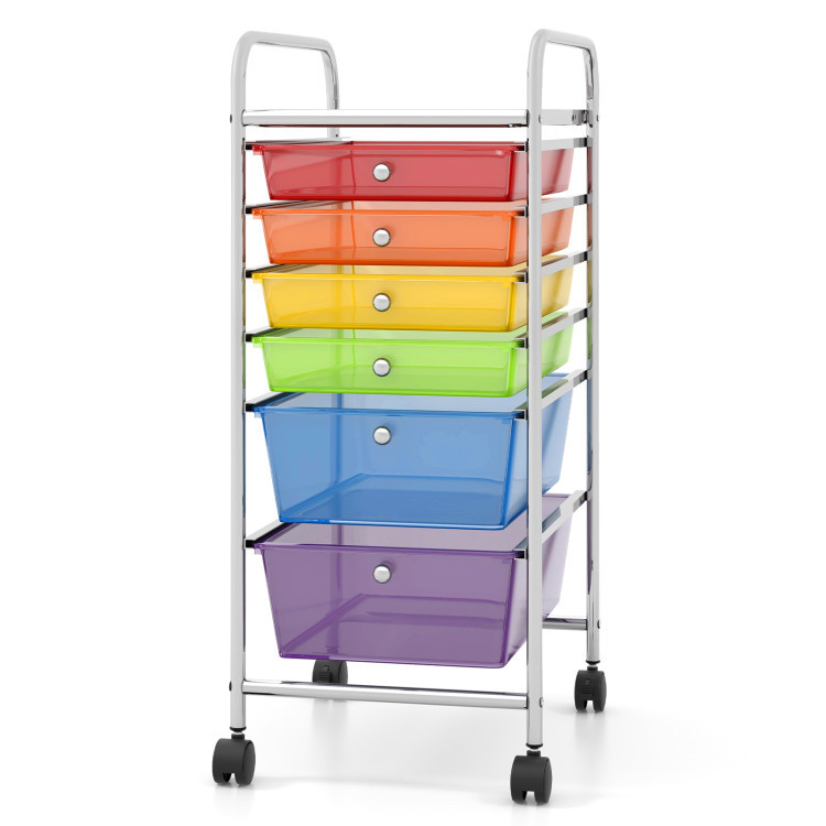 Multifunctional 6-Drawer Rolling Storage Cart Organizer product image