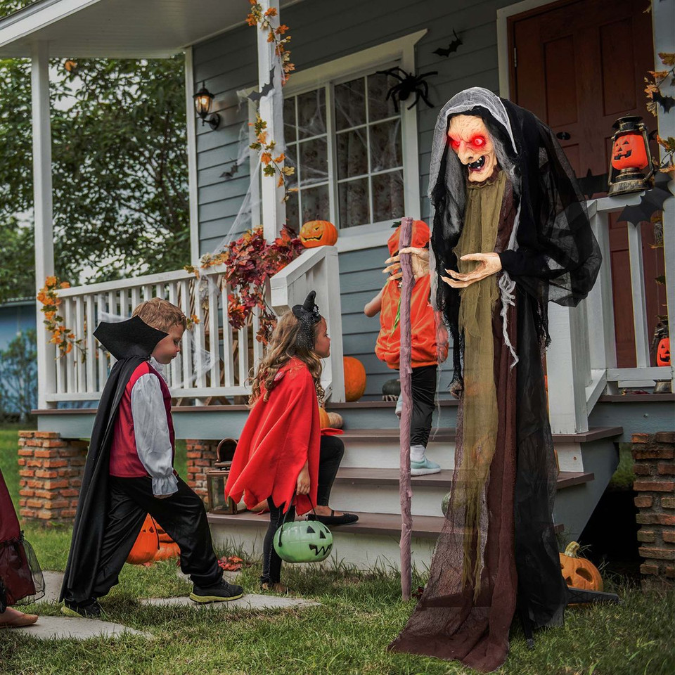 5-Foot Animatronic Witch with Pre-Recorded Phrases product image
