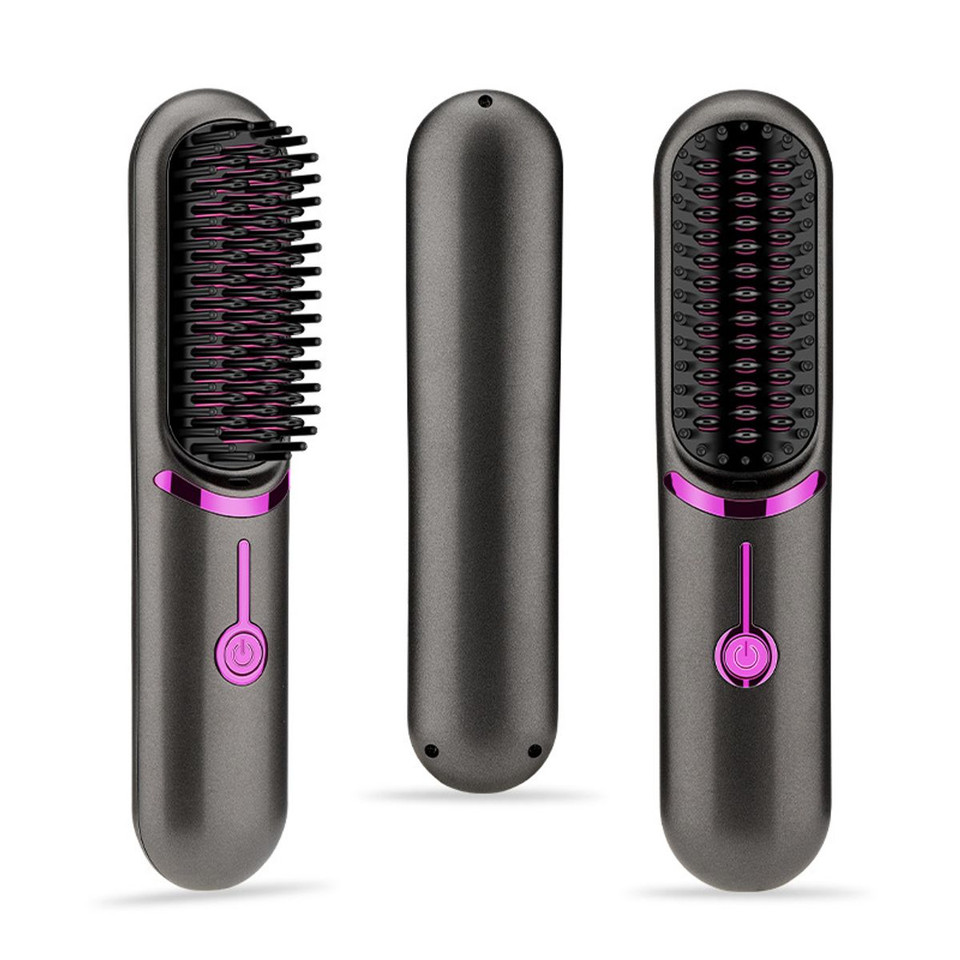 Cordless Hair Straightener Brush, Lightweight Protable Hair Straightening Brush for Outside Use product image