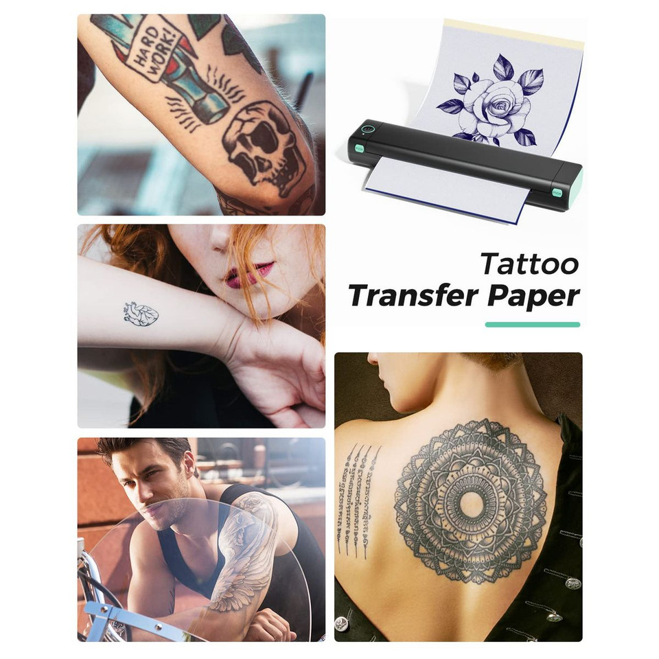Phomemo M08F Wireless Tattoo Transfer Stencil Printer,Tattoo Transfer Thermal Copier Machine with 10pcs Free Transfer Paper,Tattoo Printer Kit for Tattoo Artists,Compatible with Smartphone & Pc product image