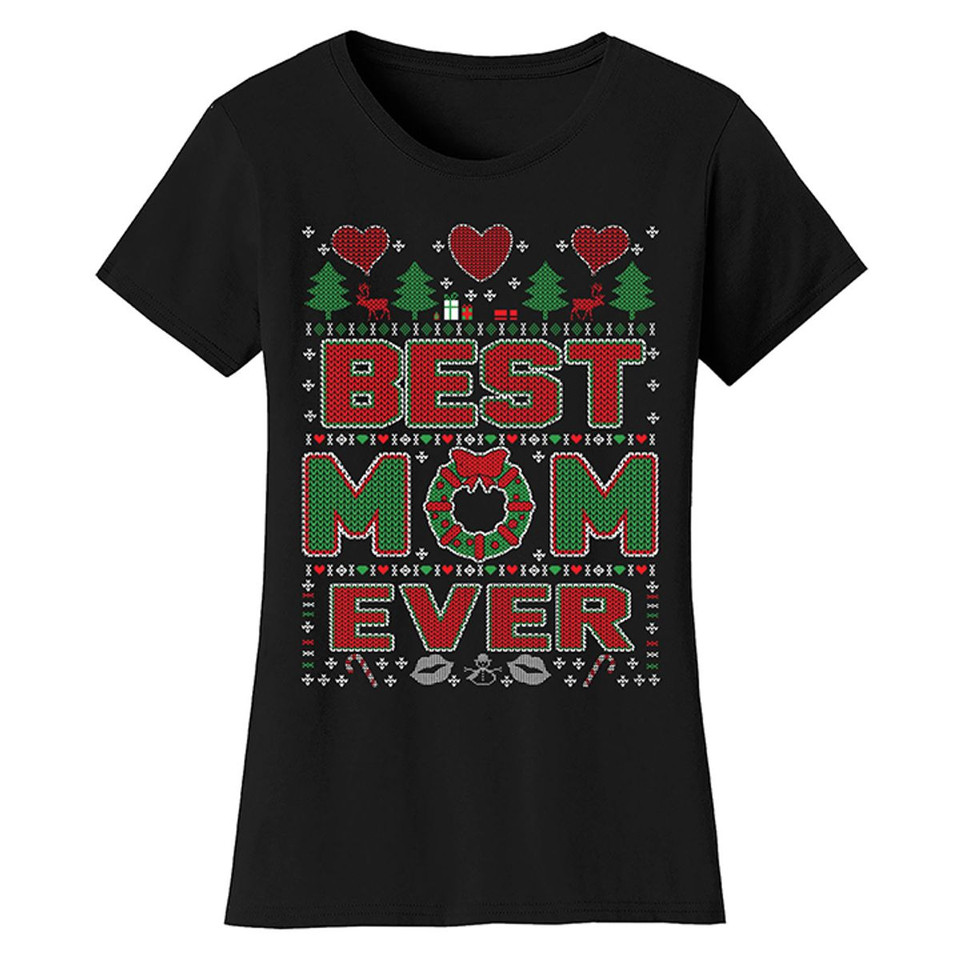 Women's Best Mom Christmas T-Shirts product image