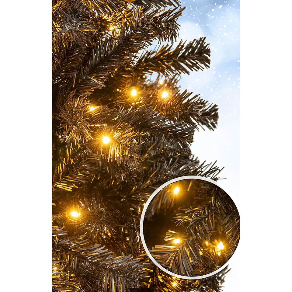 6/7-Foot Artificial Halloween Tree with Bendable Top Section & Warm Light product image