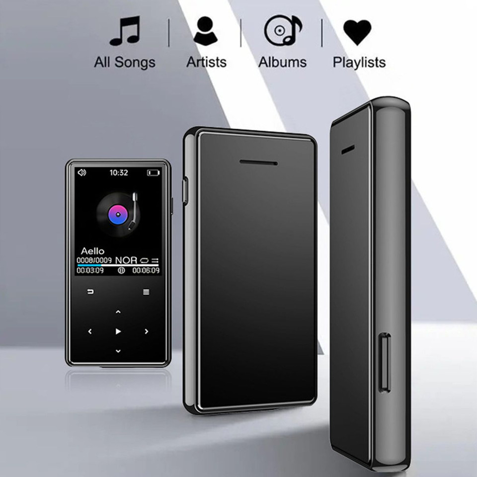 Portable MP3 Player with Bluetooth 1.8 inch LCD Touch Screen Built in 32GB HiFi Sound Recorder Supports Video Playbak with FM E-book product image