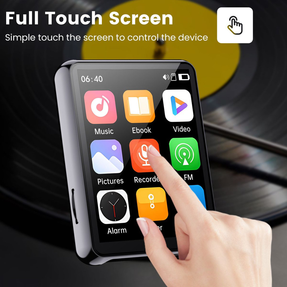 32GB Portable Mini MP3 Music Player 2.4 inch Touch Screen with Bluetooth Supports FM Radio,Voice Recorder product image