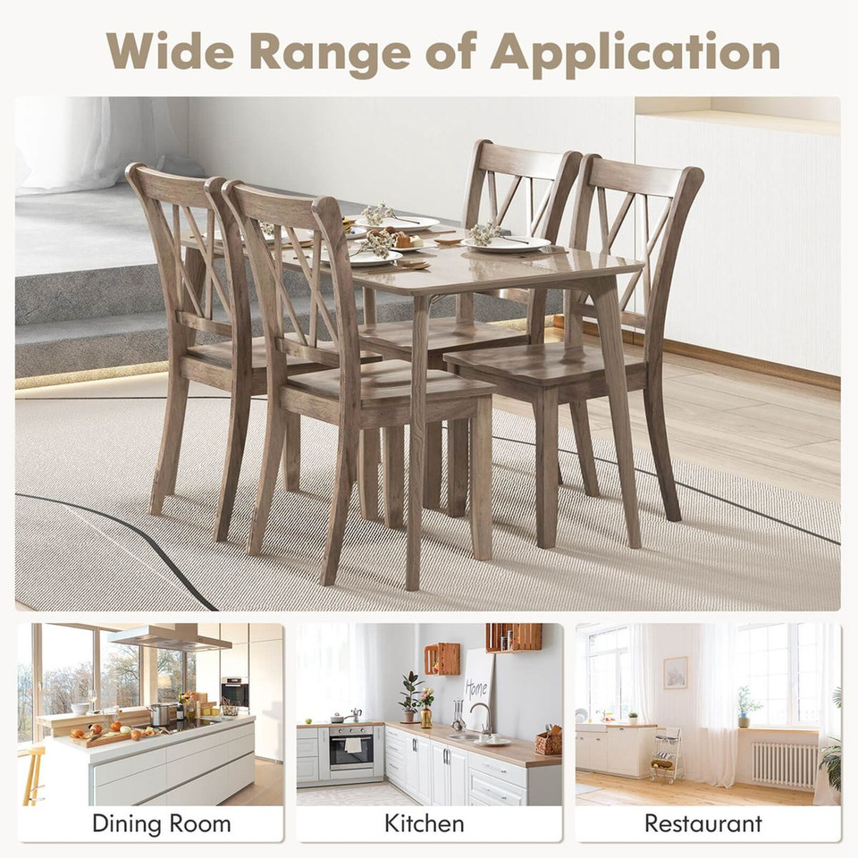 Wooden Farmhouse Dining Chairs (Set of 2) product image