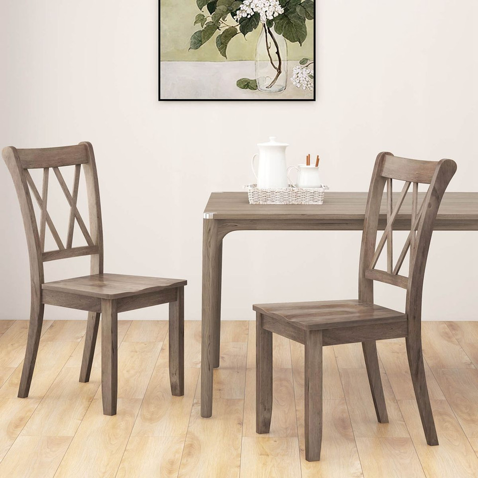 Wooden Farmhouse Dining Chairs (Set of 2) product image