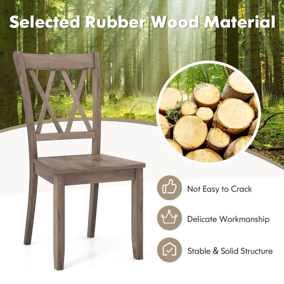 Wooden Farmhouse Dining Chairs (Set of 2) product image