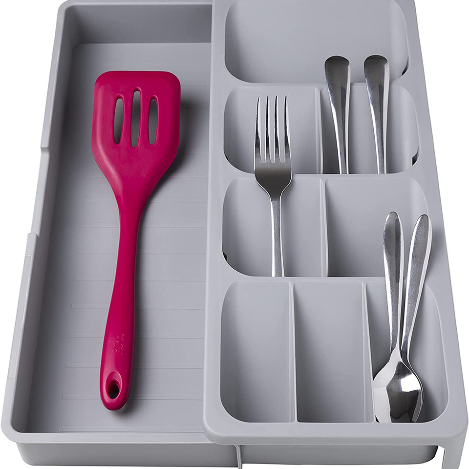 Cheer Collection® Expandable Kitchen Drawer Cutlery Organizer (1- or 2-Pack) product image