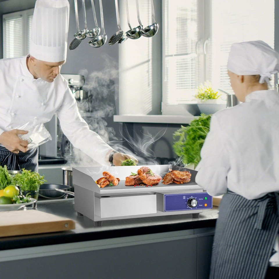 2000W Commercial Stainless Steel Grill with Adjustable Temp Control product image