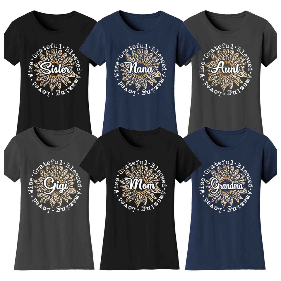 Leopard Sunflower Mother's Day T-Shirts product image