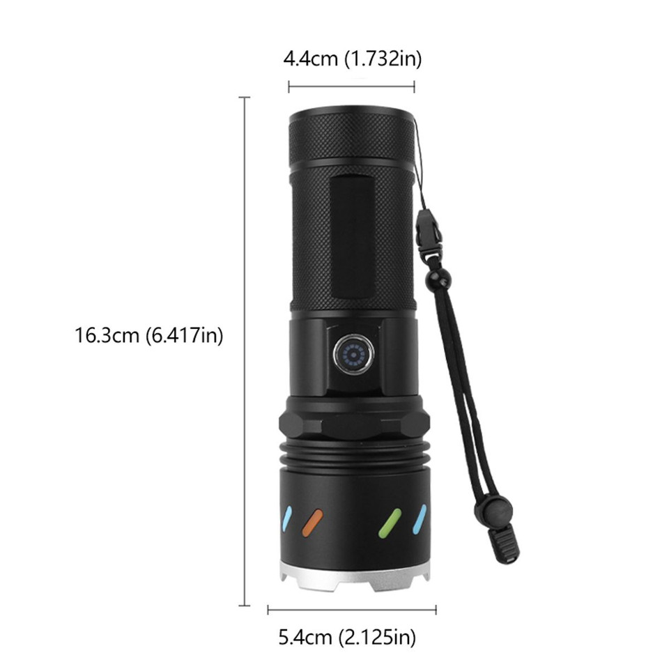 30W LED Flashlight High Power USB Rechargeable 800 Meters Torch Light High Lumens Camping Linterna Outdoor Use product image