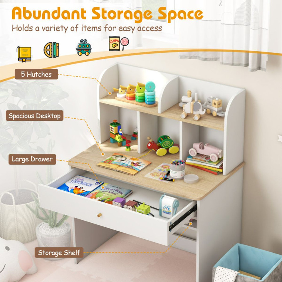 Kids Wooden Writing Table with Storage product image