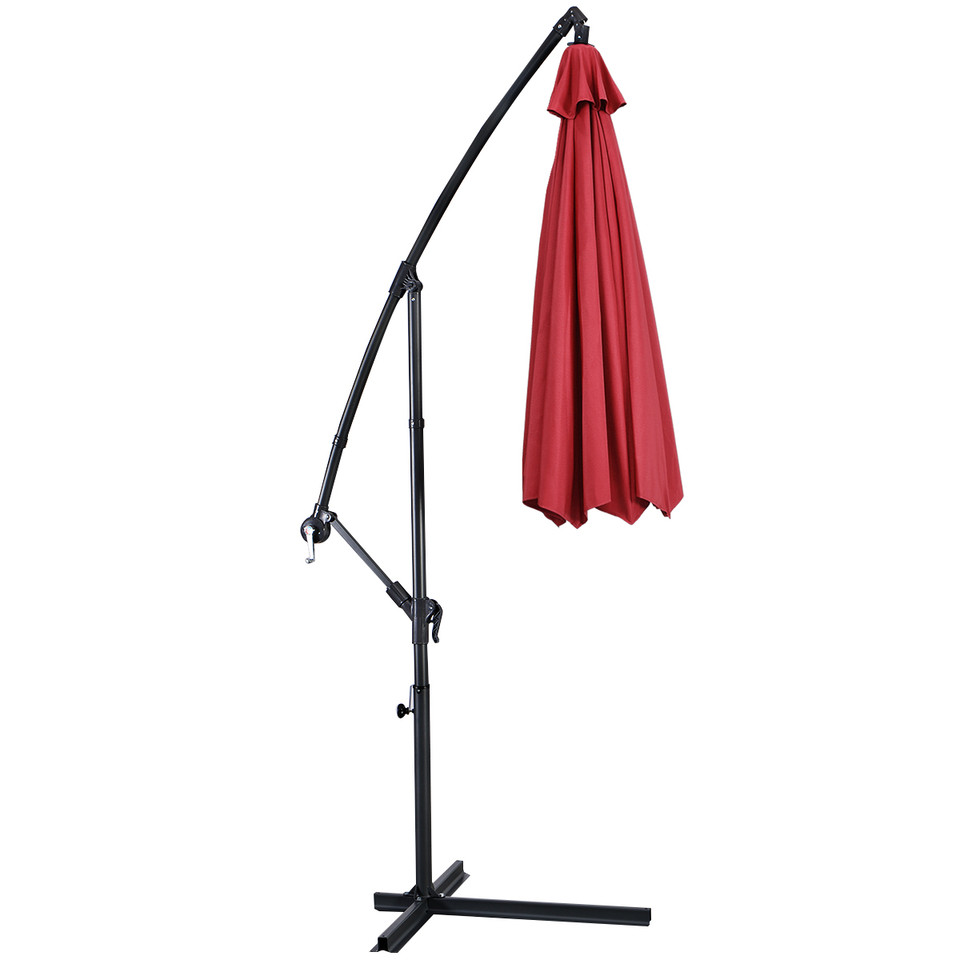 Goplus 10' Hanging Patio Umbrella Sun Shade product image