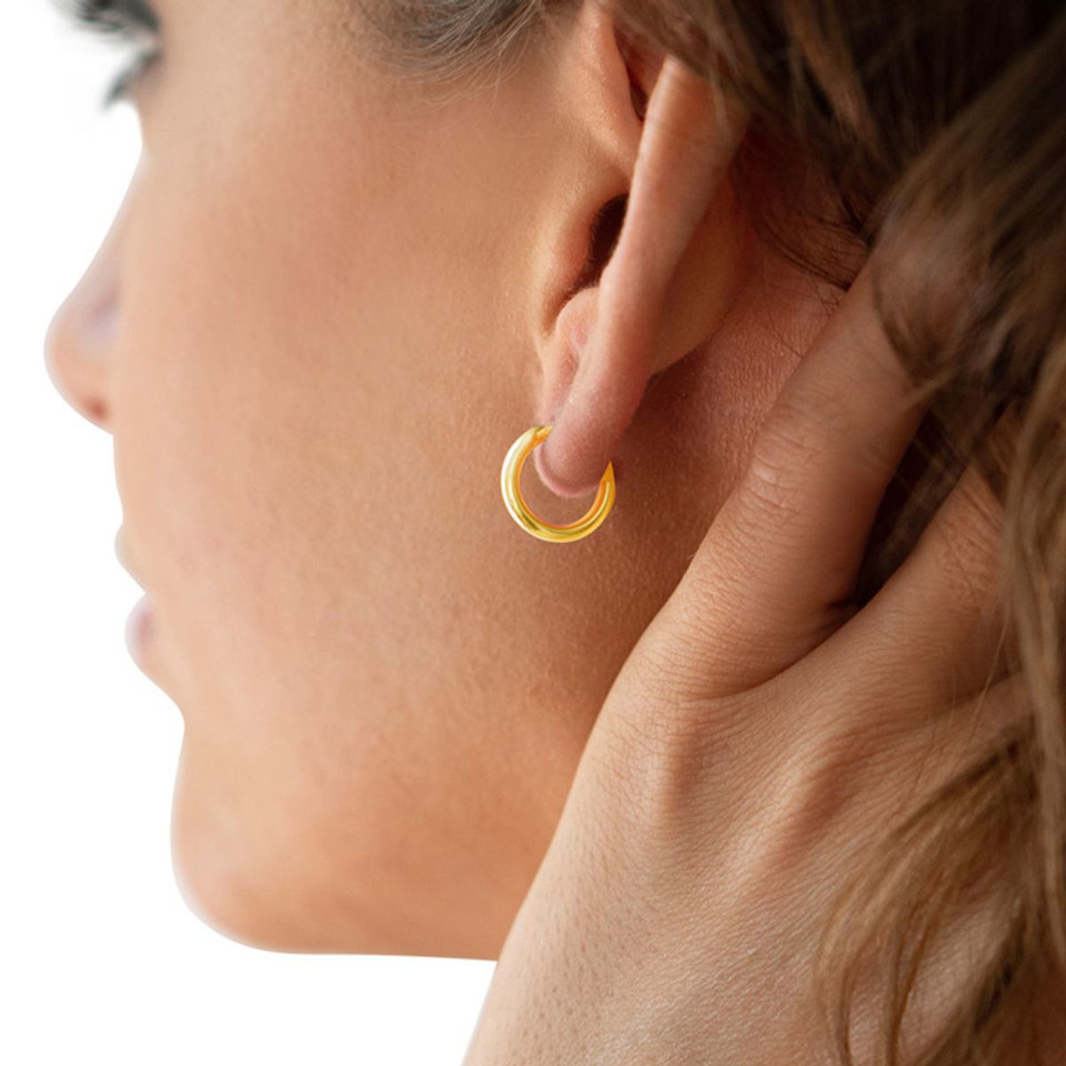 Endless Hoop Earrings in Sterling Silver (2 Sizes) product image