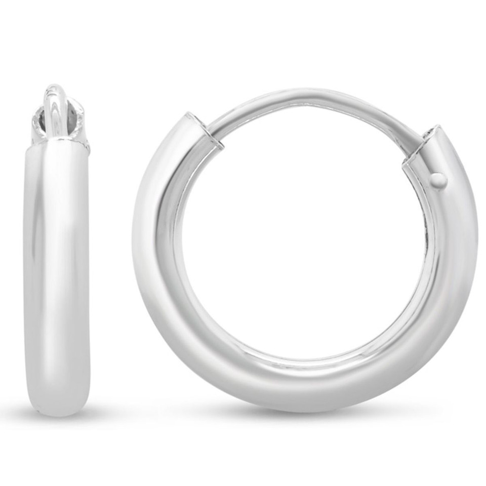 Endless Hoop Earrings in Sterling Silver (2 Sizes) product image