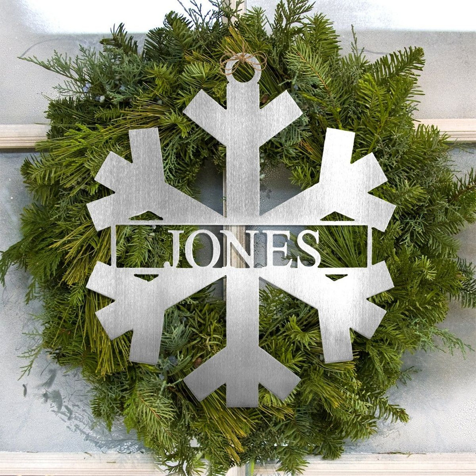Personalized Metal Snowflake Decoration  product image